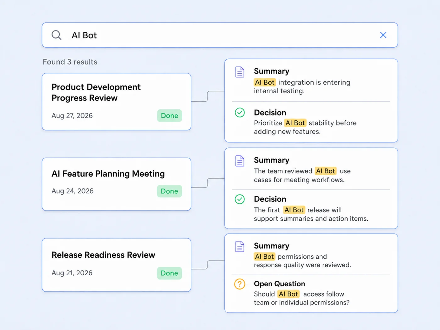 Truley Sentinel keyword knowledge retrieval UI